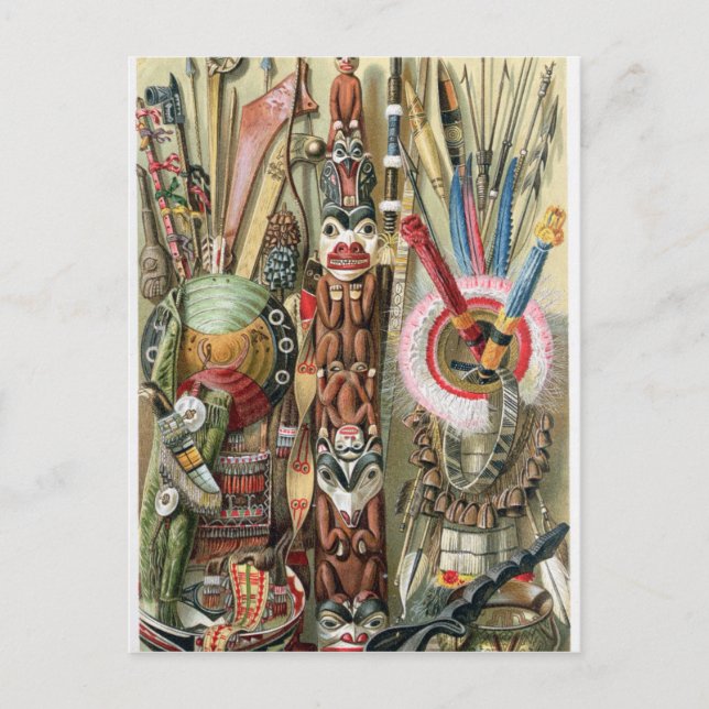 Postal Jefe de aldea de la costa de Loango (Anverso)