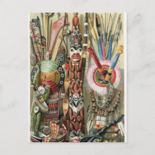 Postal Jefe de aldea de la costa de Loango