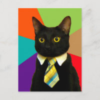 Jefe de gato con corbata