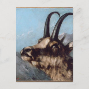 Postal Jefe de Gazelle por Gustave Courbet