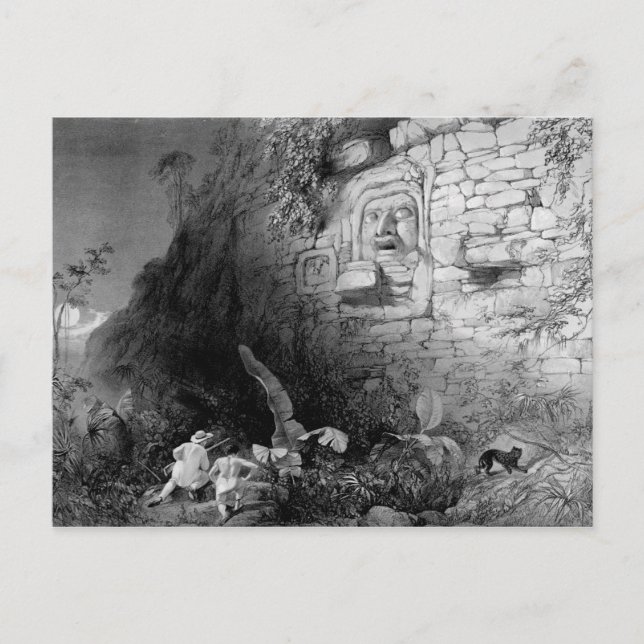 Postal Jefe de Itzam Na, Izamal, Yucatán, México, 1844 (Anverso)