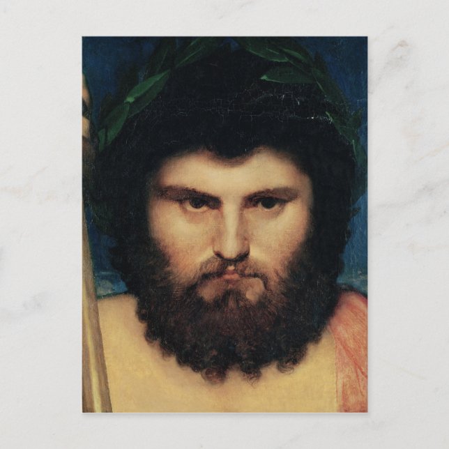Postal Jefe de Júpiter, estudio para Júpiter y Thetis (Anverso)
