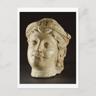 Postal Jefe de Stucco, Gandhara, siglo IV d.C.