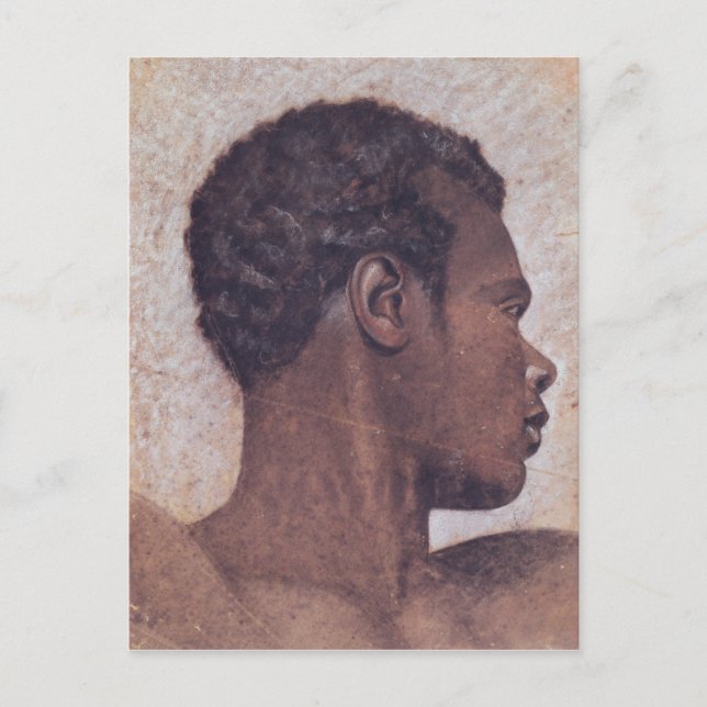 Postal Jefe de un negro (Anverso)