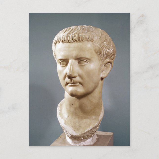 Postal Jefe del emperador Tiberius (Anverso)
