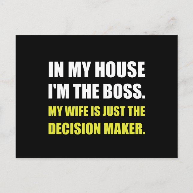 Postal Jefe Esposa Responsable (Anverso)