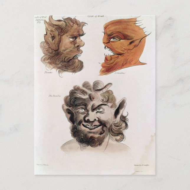 Postal Jefes de demonios (Anverso)