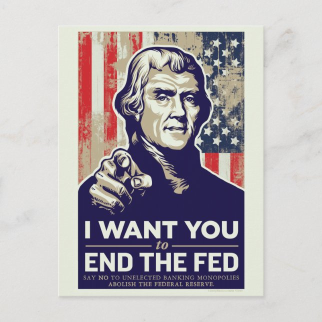 Postal Jefferson Terminó Con La Fed (Anverso)
