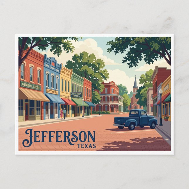 Postal Jefferson Texas (Anverso)