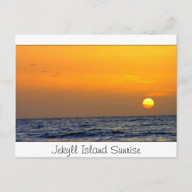 Postal Jekyll Island Sunrise (Anverso)
