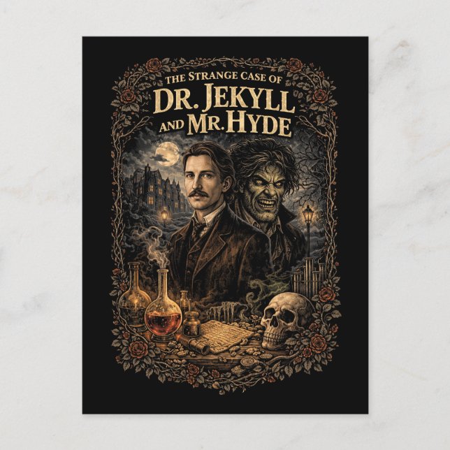 Postal Jekyll y Hyde (Anverso)