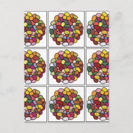 Postal Jelly Bean Colorful Jelly Bean