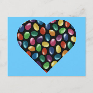 Postal Jelly Bean Heart