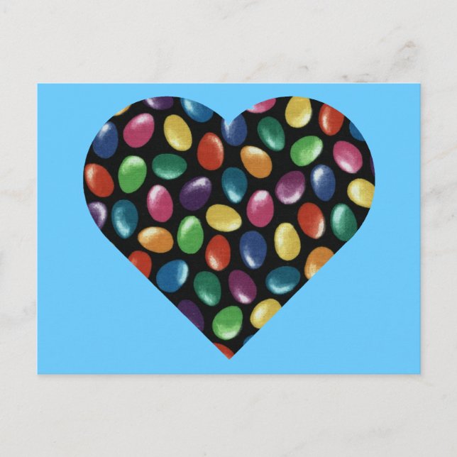 Postal Jelly Bean Heart (Anverso)