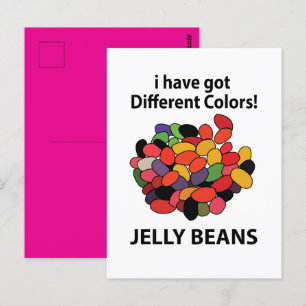 Postal Jelly Beans Coloridos Jelly Beans Divertidos