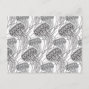 Postal Jelly Fish Doodle