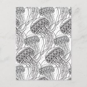 Postal Jelly Fish Doodle