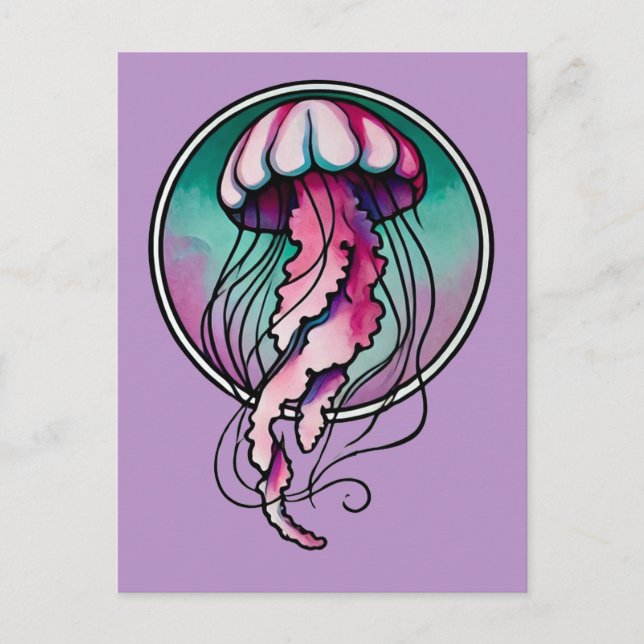 Postal Jellyfish (Anverso)