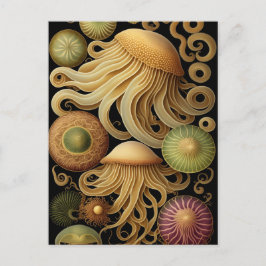 Postal Jellyfish | Haeckel moderno