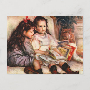 Postal Jene y Genevive Caillebotte de Renoir