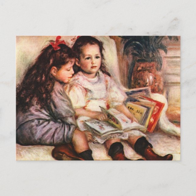 Postal Jene y Genevive Caillebotte de Renoir (Anverso)