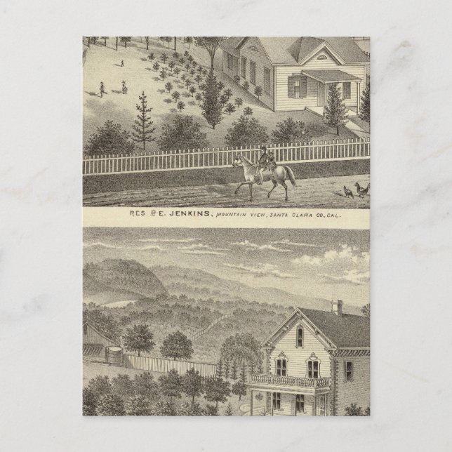 Postal Jenkins, residencias Snyder (Anverso)