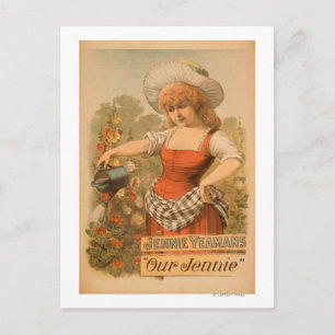 Postal Jennie Yeamans Poster de teatro "Nuestra Jennie"