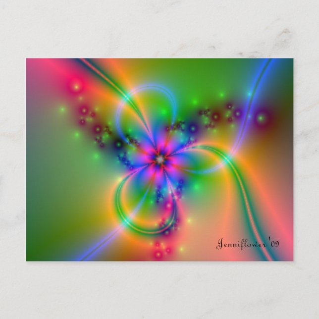 Postal Jenniflower #7 (Anverso)