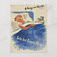 Jenny en el trabajo consigue su belleza dormido