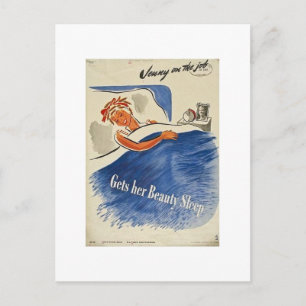 Postal Jenny en el trabajo se queda dormida con su bellez