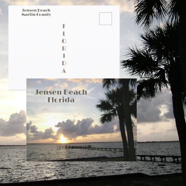 Postal Jensen Beach Florida Amanecer Fotográfico (Subido por el creador)