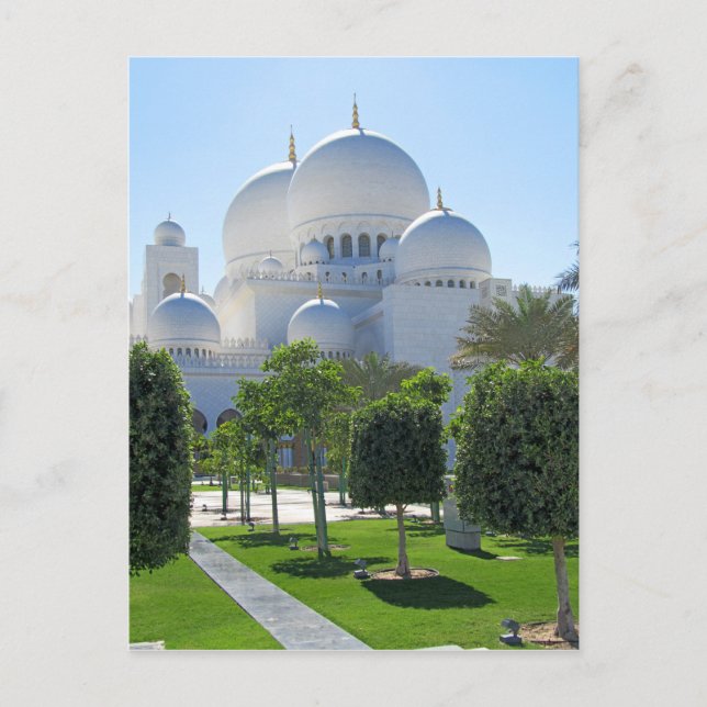 Postal Jeque Zayed Grand Mosque cubre con una cúpula 1 (Anverso)