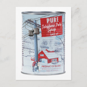 Postal Jerarquí del polo del teléfono de Quebec