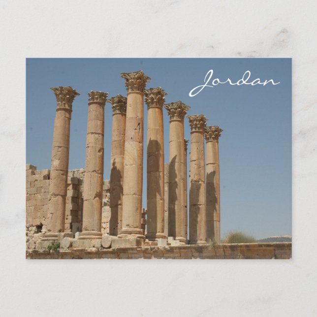 Postal jerash colums (Anverso)