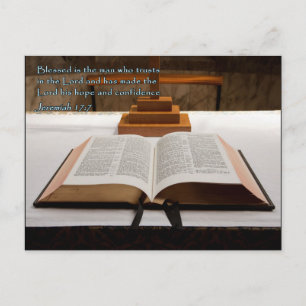 Postal Jeremías 17:7 Biblia