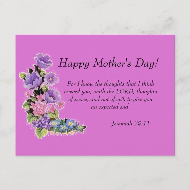 Postal Jeremías 29:11 (Anverso)