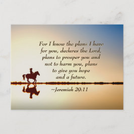 Postal Jeremías 29:11 Porque conozco los planes que tengo