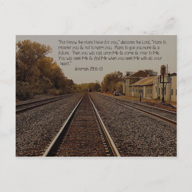 Postal Jeremías 29:11 Postcard (Anverso)