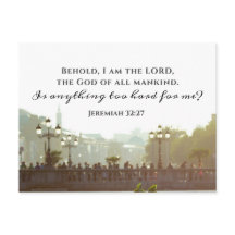 Jeremías 32:27 ¿Es algo demasiado duro para mí?