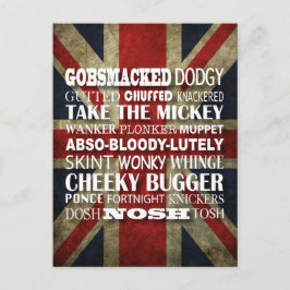 Postal Jerga británica - ¡Por supuesto que hablo inglés!