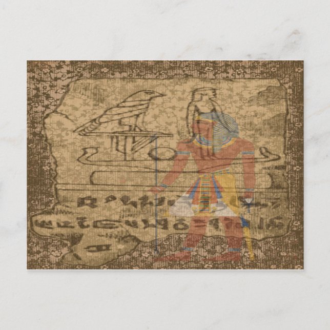 Postal Jeroglífico egipcio (Anverso)