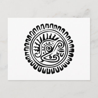 Postal Jeroglífico mexicano (Maya)