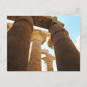 Postal Jeroglíficos sobre pilares en los templos de Karna