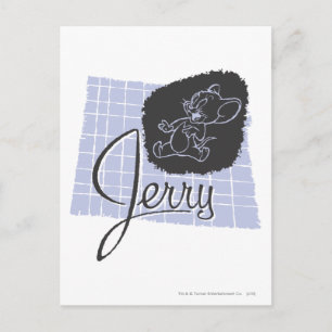Postal Jerry Black and Blue Script