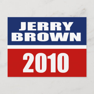 POSTAL JERRY BROWN PARA GOBERNADOR