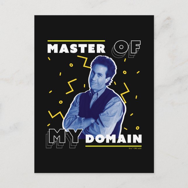 Postal Jerry Seinfeld | Maestro de mi dominio (Anverso)