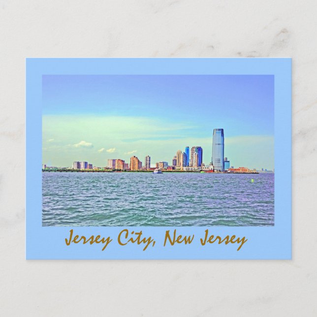 Postal Jersey City, Nueva Jersey, EE.UU. (Anverso)