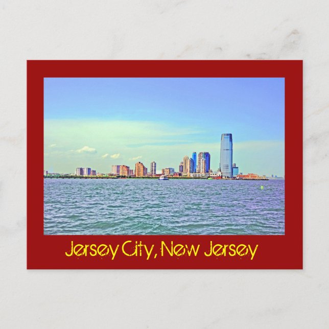 Postal Jersey City, Nueva Jersey, EE.UU. (Anverso)