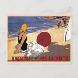 Postal Jersey Shore Beach Family Baing