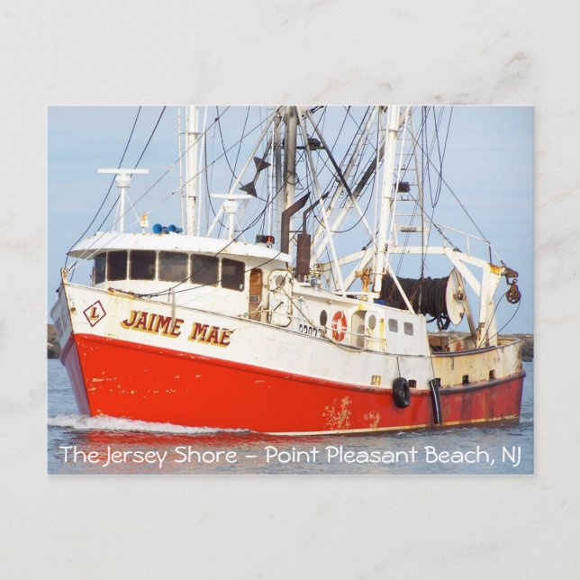 Postal Jersey Shore - Pt. Pleasant Beach - Jaime Mae (Anverso)